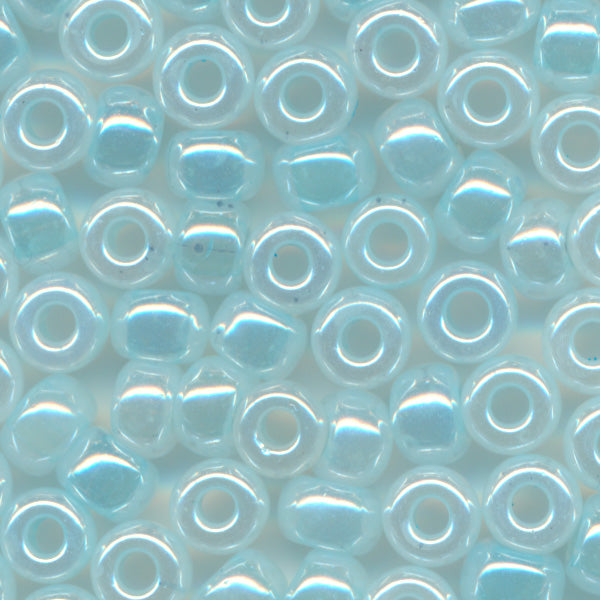MIYUKI Round Rocaille Seed Beads #522 Light Aqua (Ceylon)