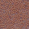 MIYUKI Round Rocaille Seed Beads #337 Peach Lined Light Amethyst (Inside Color)