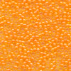 MIYUKI Round Rocaille Seed Beads #385 Orange Lined Yellow (Inside Color)