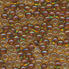 MIYUKI Round Rocaille Seed Beads #379 Amethyst Lined Golden Brown (Inside Color)