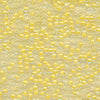 MIYUKI Round Rocaille Seed Beads #201 Yellow Lined Crystal (Inside Color Luster)