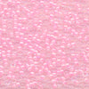 MIYUKI Round Rocaille Seed Beads #207 Light Pink Lined Crystal (Inside Color Luster)