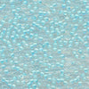 MIYUKI Round Rocaille Seed Beads #220 Light Blue Lined Crystal (Inside Color Luster)