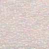 MIYUKI Round Rocaille Seed Beads #265 Pale Pink Lined Crystal (Inside Color Rainbow)