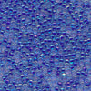 MIYUKI Round Rocaille Seed Beads #353 Cobalt Lined Aqua (Inside Color Rainbow)