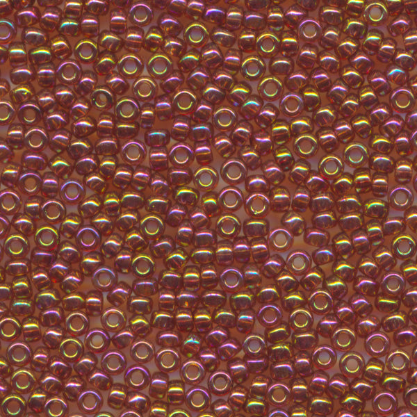 MIYUKI Round Rocaille Seed Beads #301 Crystal AB (Gold Luster)
