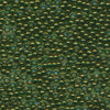 MIYUKI Round Rocaille Seed Beads #306 Green (Gold Luster)