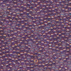 MIYUKI Round Rocaille Seed Beads #312 Crystal (Purple Luster)