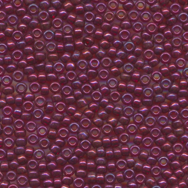 MIYUKI Round Rocaille Seed Beads #313 Wine Red AB (Gold Luster)