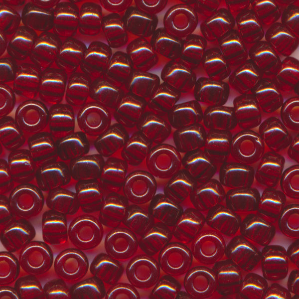 MIYUKI Round Rocaille Seed Beads #304 Red (Gold Luster)