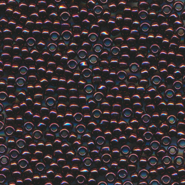 MIYUKI Round Rocaille Seed Beads #460 Red Gold (Metallic)