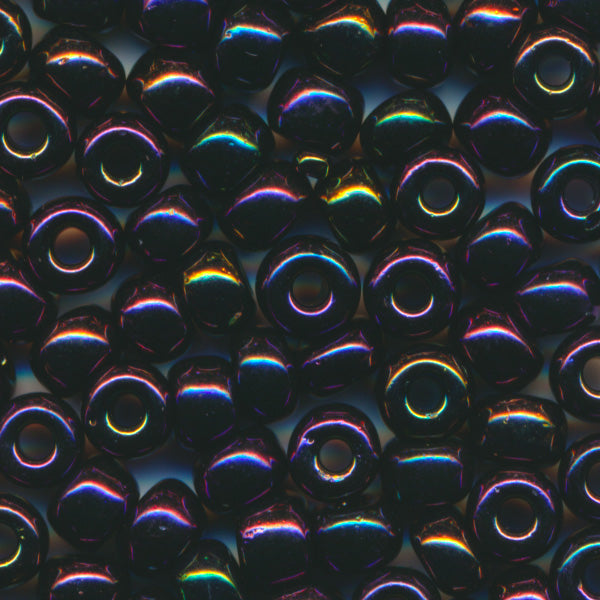 MIYUKI Round Rocaille Seed Beads #454 Iridescent Purple (Metallic)