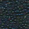 MIYUKI Round Rocaille Seed Beads #452 Iridescent Dark Blue (Metallic)