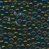 MIYUKI Round Rocaille Seed Beads #453 Iridescent Green (Metallic)