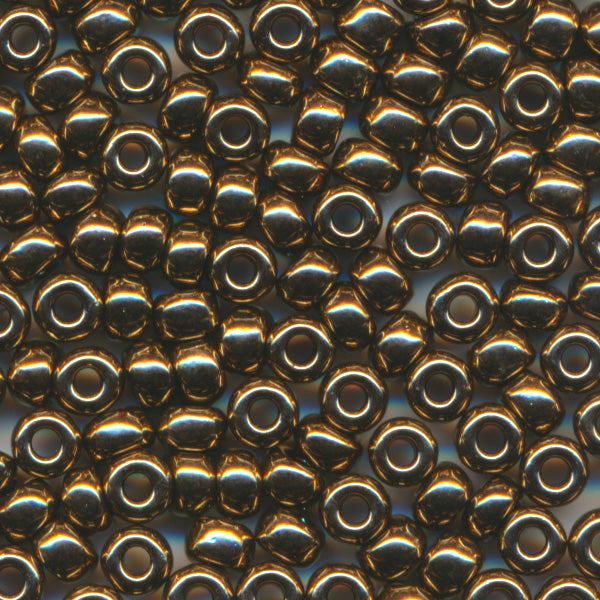 MIYUKI Round Rocaille Seed Beads #457 Bronze (Metallic)
