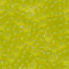 MIYUKI Round Rocaille Seed Beads #143F Peridot (Transparent Frost)