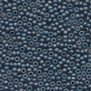 MIYUKI Round Rocaille Seed Beads #2001 Black Luster (Metallic Frost)