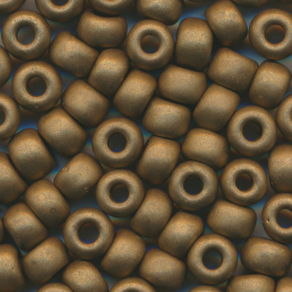 MIYUKI Round Rocaille Seed Beads #2006 Bronze (Metallic Frost)