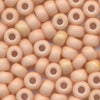 MIYUKI Round Rocaille Seed Beads #2023 Orange Gold Luster (Opaque Frost)