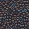 MIYUKI Round Rocaille Seed Beads #2007 Bronze Purple (Metallic Frost)