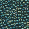 MIYUKI Round Rocaille Seed Beads #2008 Bronze Green (Metallic Frost)