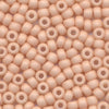 MIYUKI Round Rocaille Seed Beads #2023 Orange Gold Luster (Opaque Frost)