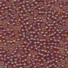 MIYUKI Round Rocaille Seed Beads #134FR Light Brown (Transparent Frost Rainbow)