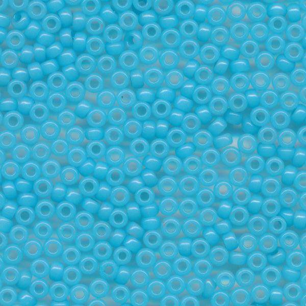 MIYUKI Round Rocaille Seed Beads #413 Light Blue (Opaque)