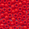 MIYUKI Round Rocaille Seed Beads #407 Vermilion (Opaque)