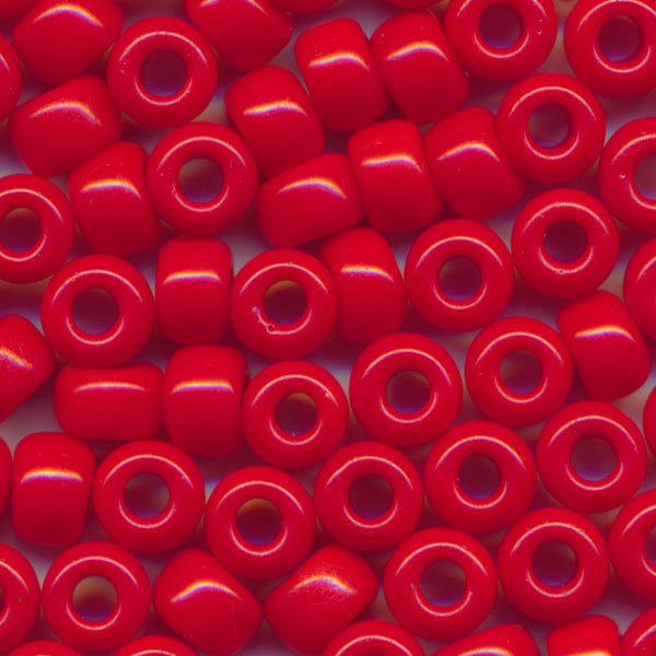 MIYUKI Round Rocaille Seed Beads #408 Red (Opaque)