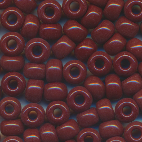 MIYUKI Round Rocaille Seed Beads #409 Dark Brown (Opaque)