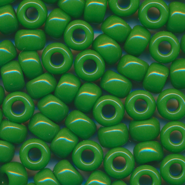 MIYUKI Round Rocaille Seed Beads #411 Green (Opaque)