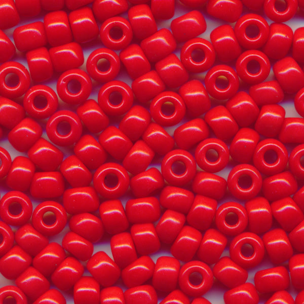 MIYUKI Round Rocaille Seed Beads #408 Red (Opaque)