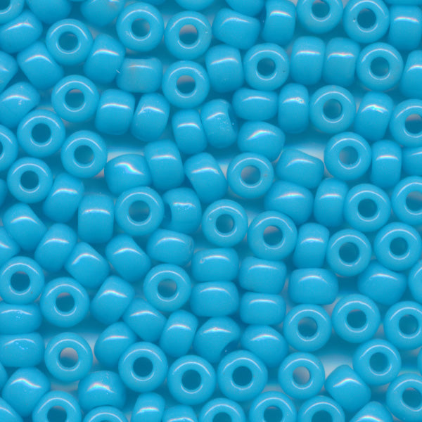 MIYUKI Round Rocaille Seed Beads #413 Light Blue (Opaque)
