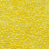 MIYUKI Round Rocaille Seed Beads #252 Yellow (Transparent Rainbow)