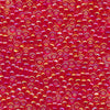 MIYUKI Round Rocaille Seed Beads #254 Light Red (Transparent Rainbow)