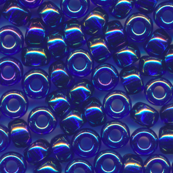 MIYUKI Round Rocaille Seed Beads #177 Silver (Transparent Rainbow)