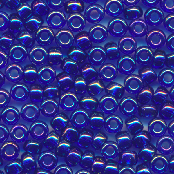 MIYUKI Round Rocaille Seed Beads #177 Silver (Transparent Rainbow)