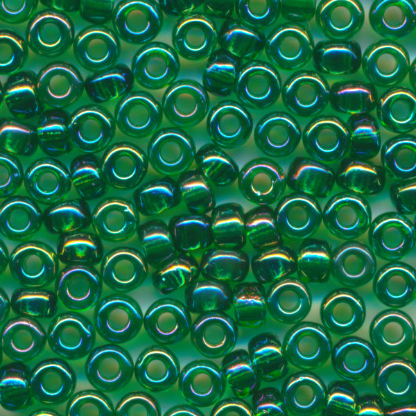 MIYUKI Round Rocaille Seed Beads #179 Silver (Transparent Rainbow)