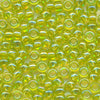 MIYUKI Round Rocaille Seed Beads #258 Silver (Transparent Rainbow)