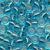 MIYUKI Round Rocaille Seed Beads #18 Aqua (Silverline)