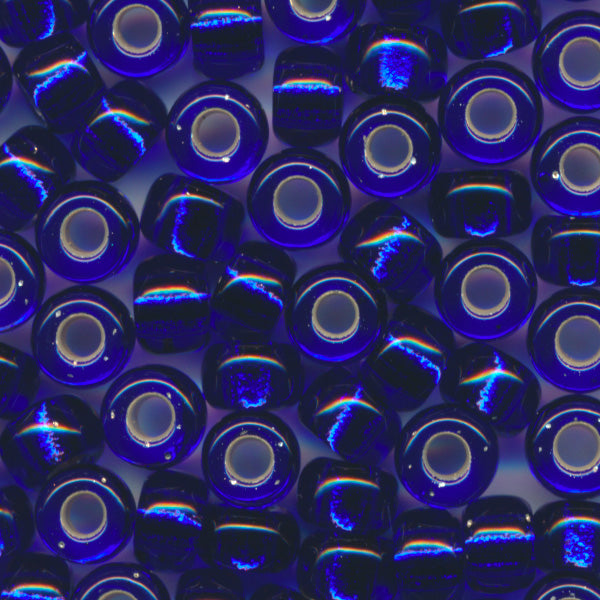 MIYUKI Round Rocaille Seed Beads #20 Cobalt (Silverline)