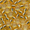 MIYUKI Round Rocaille Seed Beads #3 Golden Brown (Silverline)