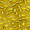 MIYUKI Round Rocaille Seed Beads #6 Yellow (Silverline)