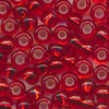 MIYUKI Round Rocaille Seed Beads #10 Light Red (Silverline)