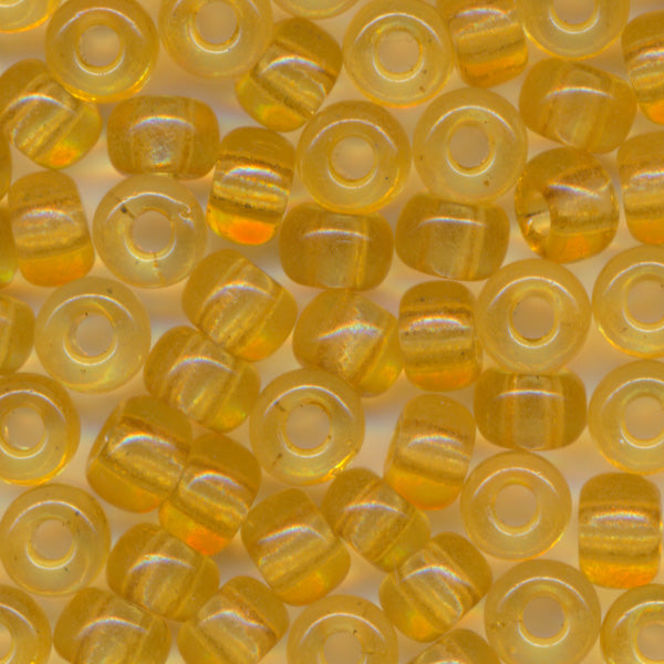 MIYUKI Round Rocaille Seed Beads #132 Golden Brown (Transparent)