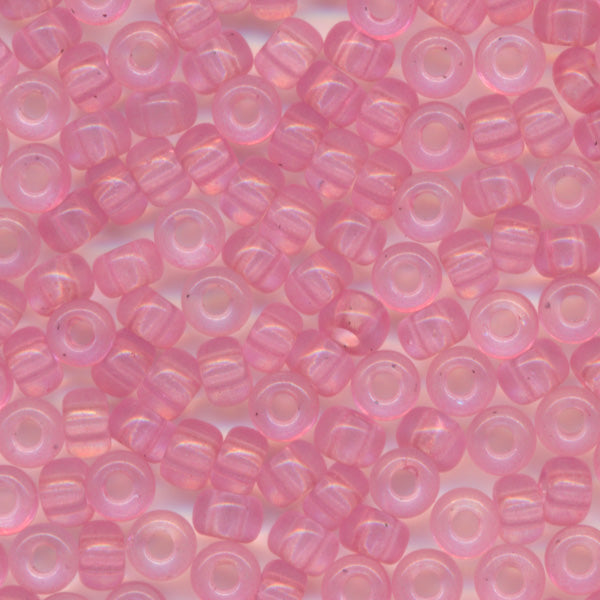 MIYUKI Round Rocaille Seed Beads #1319 Dyed Light Pink (Transparent)