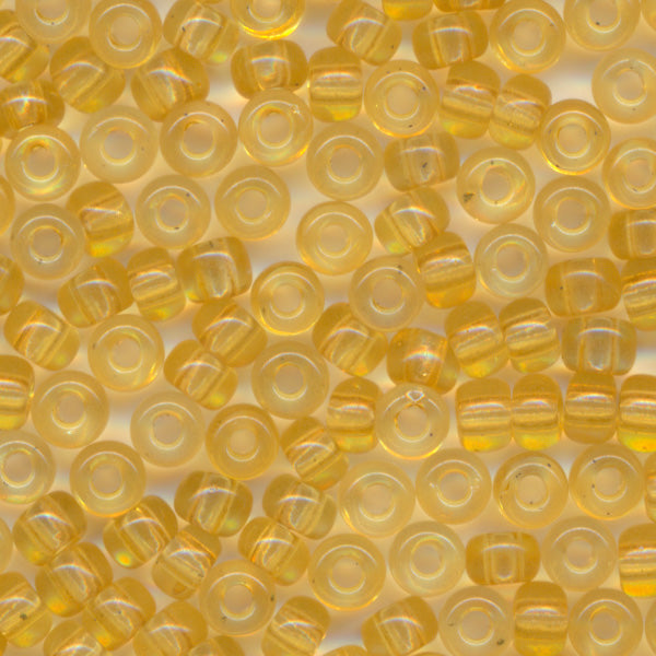 MIYUKI Round Rocaille Seed Beads #132 Golden Brown (Transparent)