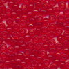 MIYUKI Round Rocaille Seed Beads #140 Light Red (Transparent)