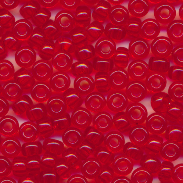 MIYUKI Round Rocaille Seed Beads #140 Light Red (Transparent)